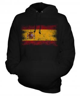 Spain Distressed Flag Unisex Adult Hoodie