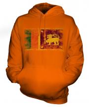 Sri Lanka Distressed Flag Unisex Adult Hoodie