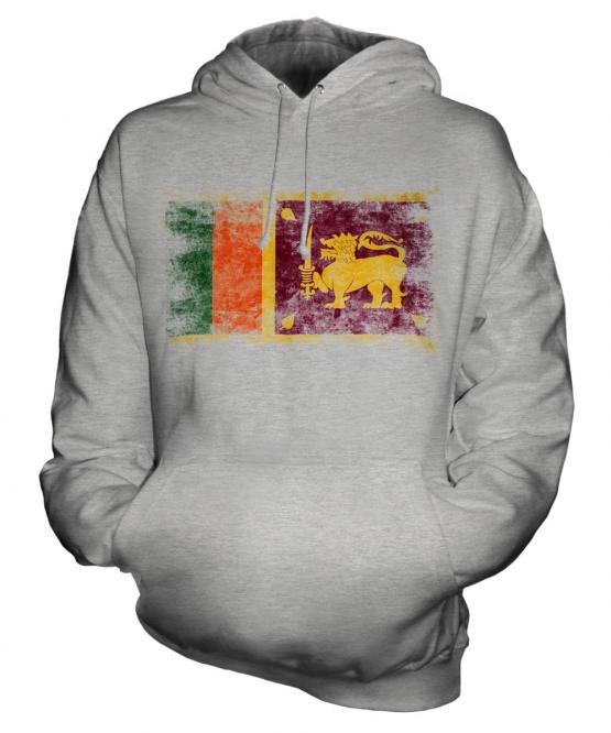 Sri Lanka Distressed Flag Unisex Adult Hoodie