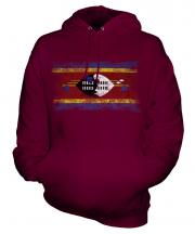 Swaziland Distressed Flag Unisex Adult Hoodie