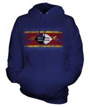 Swaziland Distressed Flag Unisex Adult Hoodie