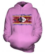 Swaziland Distressed Flag Unisex Adult Hoodie