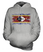 Swaziland Distressed Flag Unisex Adult Hoodie