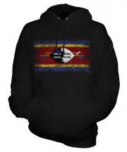 Swaziland Distressed Flag Unisex Adult Hoodie