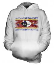 Swaziland Distressed Flag Unisex Adult Hoodie