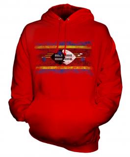 Swaziland Distressed Flag Unisex Adult Hoodie