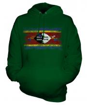 Swaziland Distressed Flag Unisex Adult Hoodie