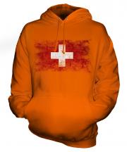 Switzerland Distressed Flag Unisex Adult Hoodie