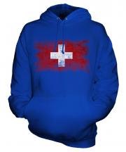 Switzerland Distressed Flag Unisex Adult Hoodie
