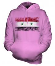 Syria Distressed Flag Unisex Adult Hoodie