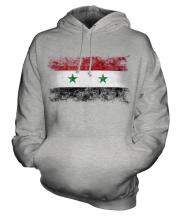 Syria Distressed Flag Unisex Adult Hoodie