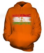 Tajikistan Distressed Flag Unisex Adult Hoodie