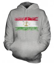 Tajikistan Distressed Flag Unisex Adult Hoodie