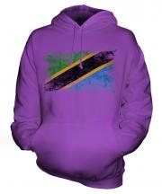 Tanzania Distressed Flag Unisex Adult Hoodie