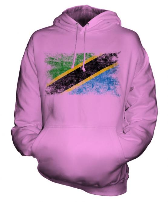 Tanzania Distressed Flag Unisex Adult Hoodie