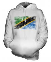 Tanzania Distressed Flag Unisex Adult Hoodie