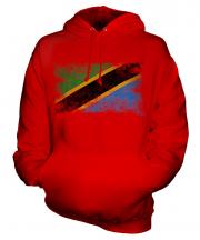 Tanzania Distressed Flag Unisex Adult Hoodie