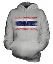 Thailand Distressed Flag Unisex Adult Hoodie