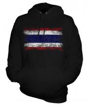 Thailand Distressed Flag Unisex Adult Hoodie