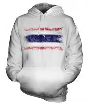 Thailand Distressed Flag Unisex Adult Hoodie