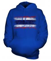 Thailand Distressed Flag Unisex Adult Hoodie