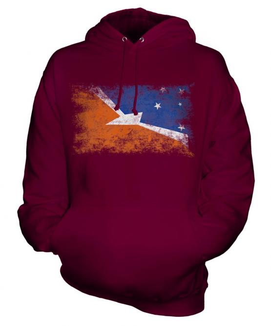 Tierra Del Fuego Province Distressed Flag Unisex Adult Hoodie