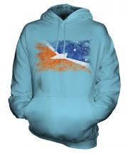 Tierra Del Fuego Province Distressed Flag Unisex Adult Hoodie