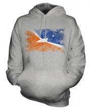 Tierra Del Fuego Province Distressed Flag Unisex Adult Hoodie