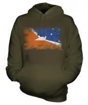 Tierra Del Fuego Province Distressed Flag Unisex Adult Hoodie