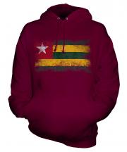 Togo Distressed Flag Unisex Adult Hoodie