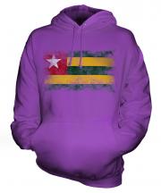 Togo Distressed Flag Unisex Adult Hoodie