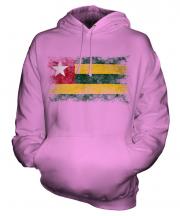 Togo Distressed Flag Unisex Adult Hoodie
