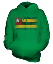 Togo Distressed Flag Unisex Adult Hoodie