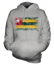 Togo Distressed Flag Unisex Adult Hoodie