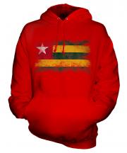 Togo Distressed Flag Unisex Adult Hoodie