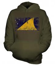 Tokelau Distressed Flag Unisex Adult Hoodie