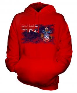 Tristan Da Cunha Distressed Flag Unisex Adult Hoodie
