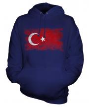 Turkey Distressed Flag Unisex Adult Hoodie