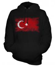 Turkey Distressed Flag Unisex Adult Hoodie