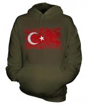 Turkey Distressed Flag Unisex Adult Hoodie
