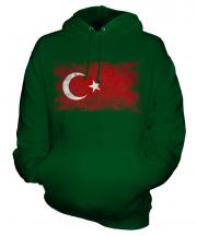 Turkey Distressed Flag Unisex Adult Hoodie