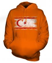 Turkish Republic Of Northern Cyprus Distressed Flag Unisex Adult Hoodie