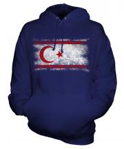 Turkish Republic Of Northern Cyprus Distressed Flag Unisex Adult Hoodie