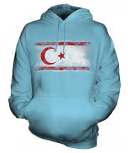 Turkish Republic Of Northern Cyprus Distressed Flag Unisex Adult Hoodie