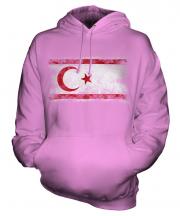 Turkish Republic Of Northern Cyprus Distressed Flag Unisex Adult Hoodie