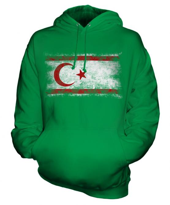 Turkish Republic Of Northern Cyprus Distressed Flag Unisex Adult Hoodie