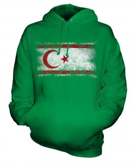 Turkish Republic Of Northern Cyprus Distressed Flag Unisex Adult Hoodie