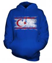 Turkish Republic Of Northern Cyprus Distressed Flag Unisex Adult Hoodie