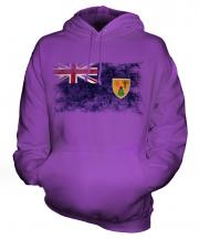 Turks And Caicos Islands Distressed Flag Unisex Adult Hoodie