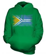 Tuva Distressed Flag Unisex Adult Hoodie